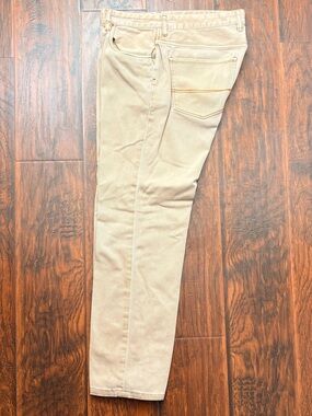 Tommy Bahama Beige Slim Fit Jeans 32x32 – Vintage Style Distressed Pant